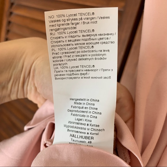 LAST CHANCE HALLHUBER midi skirt pink with pockets - Picture 9 of 9